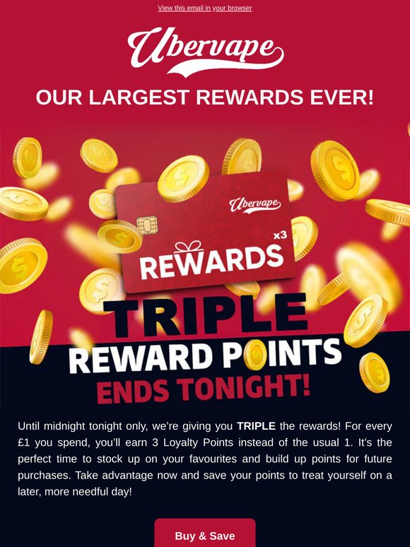 Ends Tonight: TRIPLE Loyalty Points💰