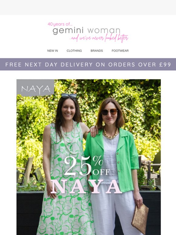 25% Off Naya & Masai