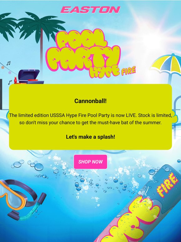 Available Now: Limited Edition Hype Fire Pool Party 🏊