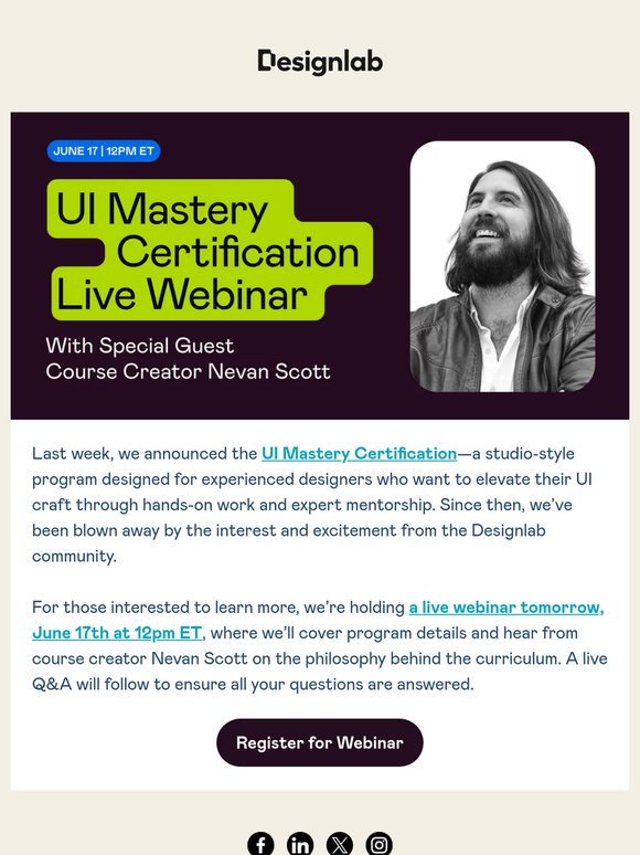 🎤 TOMORROW: Learn more about our newest program