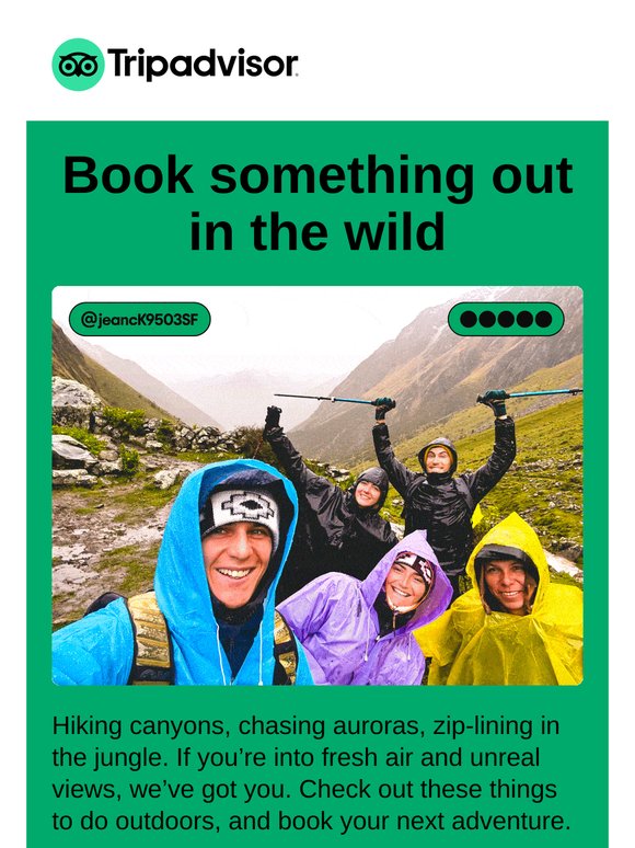 Book the best outdoor experiences with us