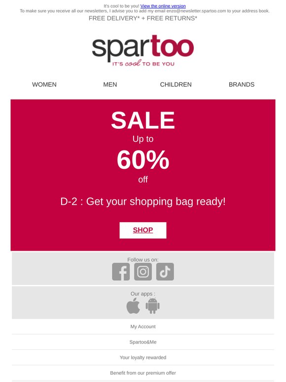 🛍️ Sale, D-2 : Get your shopping bag ready!
