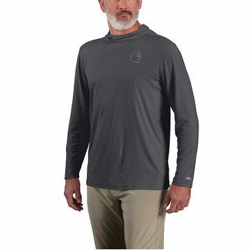 Force Sun Defender™ Lightweight Long-Sleeve Hooded Logo Graphic T-Shirt