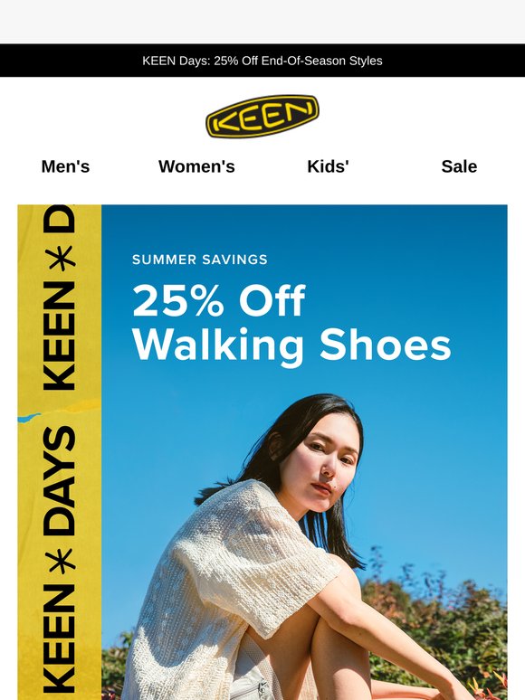 Walk More With 25% Off