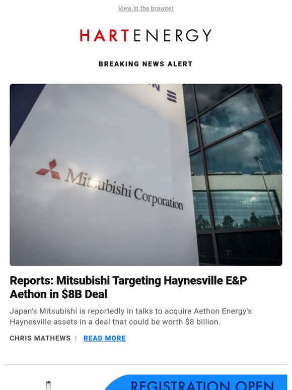 Breaking News: Reports: Mitsubishi Targeting Haynesville E&P Aethon in $8B Deal