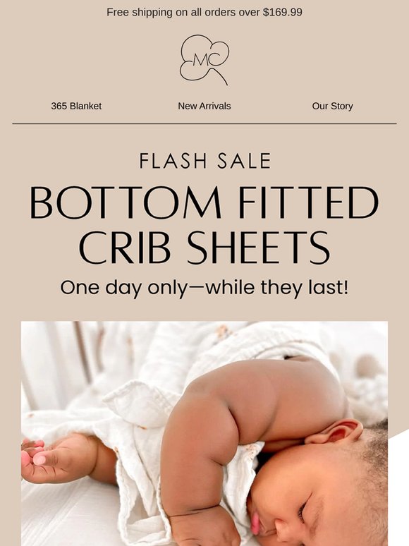 FLASH SALE: Snag a Classic Crib Sheet for Less ✨
