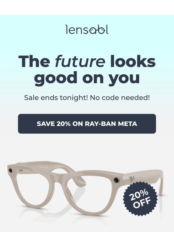 The future looks good on you!