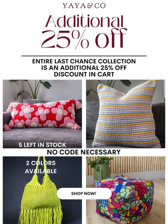 Last Chance: Up to 79% Off + Extra 25% Off in Cart🚨