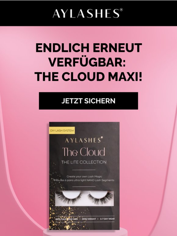 🚨The Cloud Maxi ist zurück! Nur für kurze Zeit!