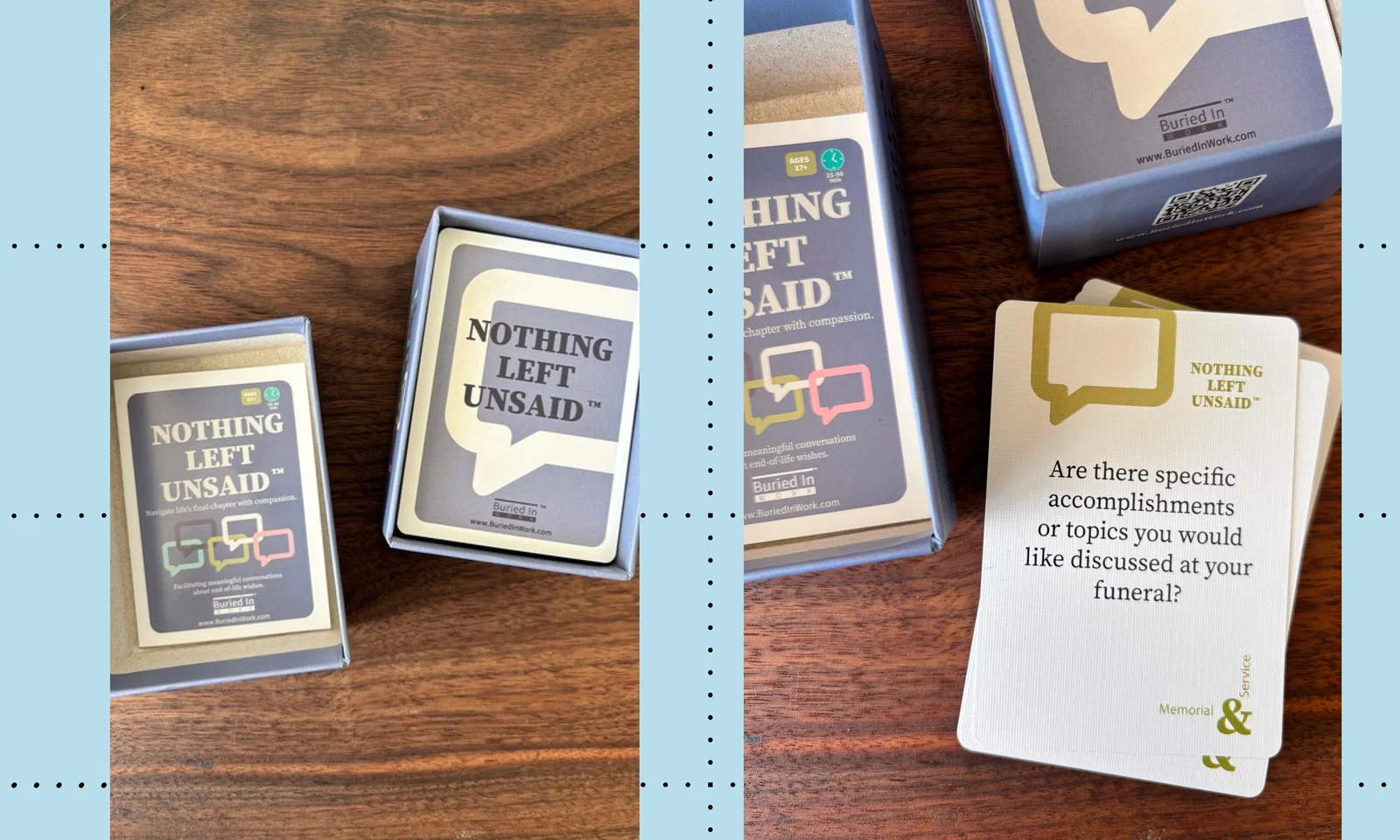Nothing Left Unsaid Card Game
