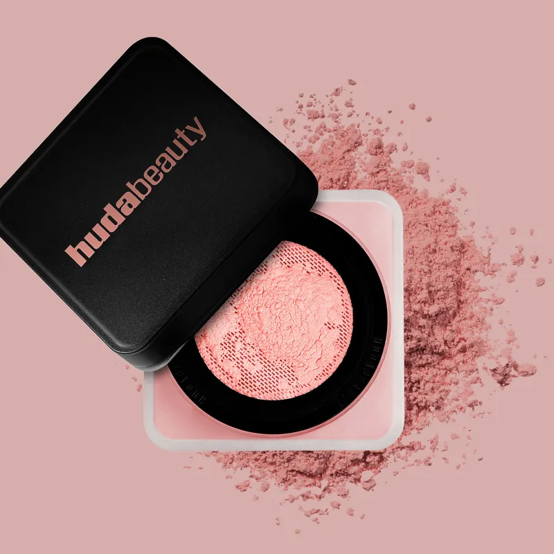 Huda Beauty Easy Bake Loose Baking & Setting Powder in Cherry Blossom Goes Above and Beyond