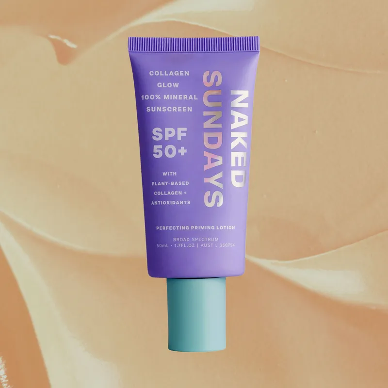 Naked Sundays SPF50+ Collagen Glow 100% Mineral Sunscreen Has a Radiant Finish I Don’t Mind Reapplying