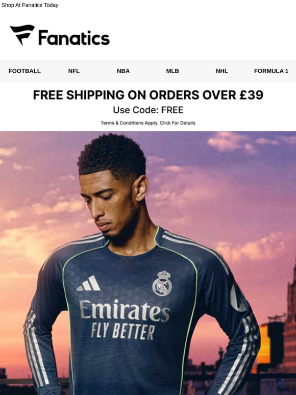 Now Available: Real Madrid NEW Away Kit