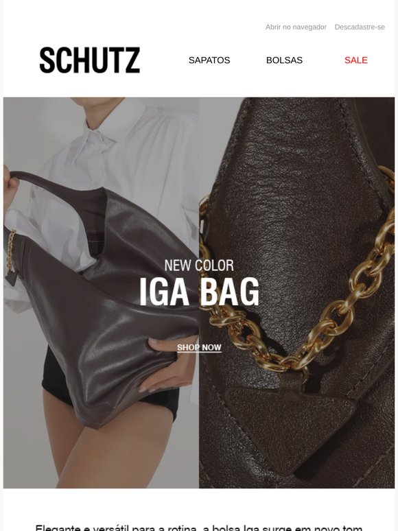 Nova cor: Bolsa Iga por R$790