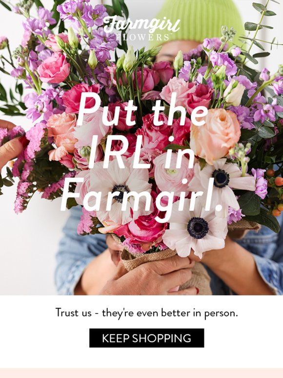 your 🛒 is better with 💐 in it