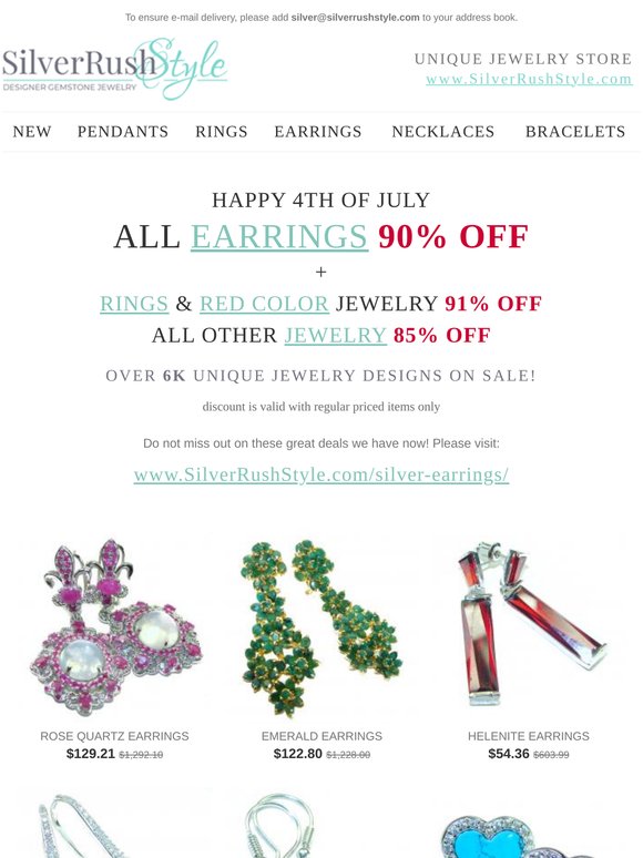 Happy 4th Of July 💎 All Earrings 90% Off