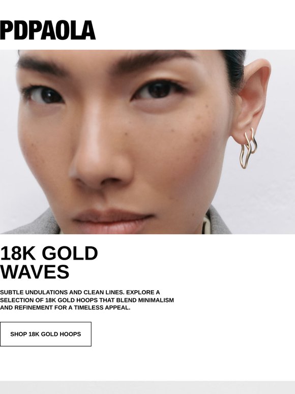 18K gold waves