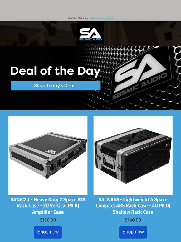 Rack up Big Savings on Select PA/DJ Rack Cases!