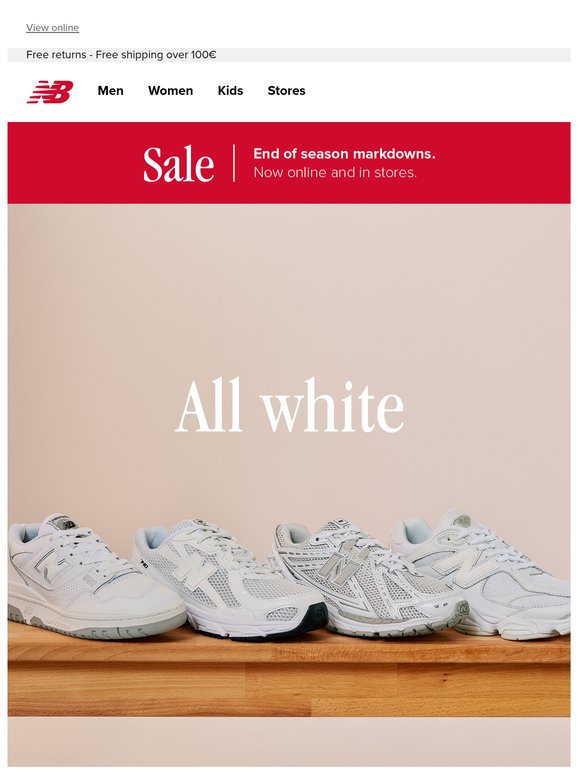 All white colourways