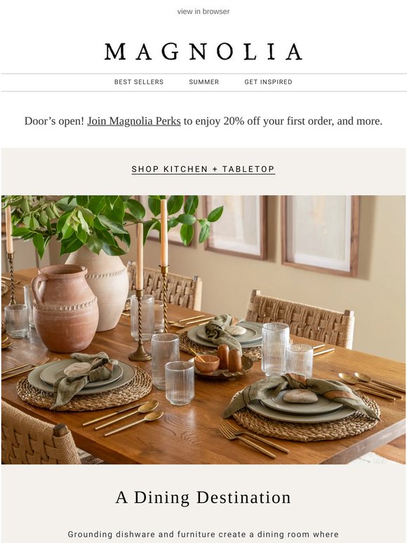 See what's new for the dining room