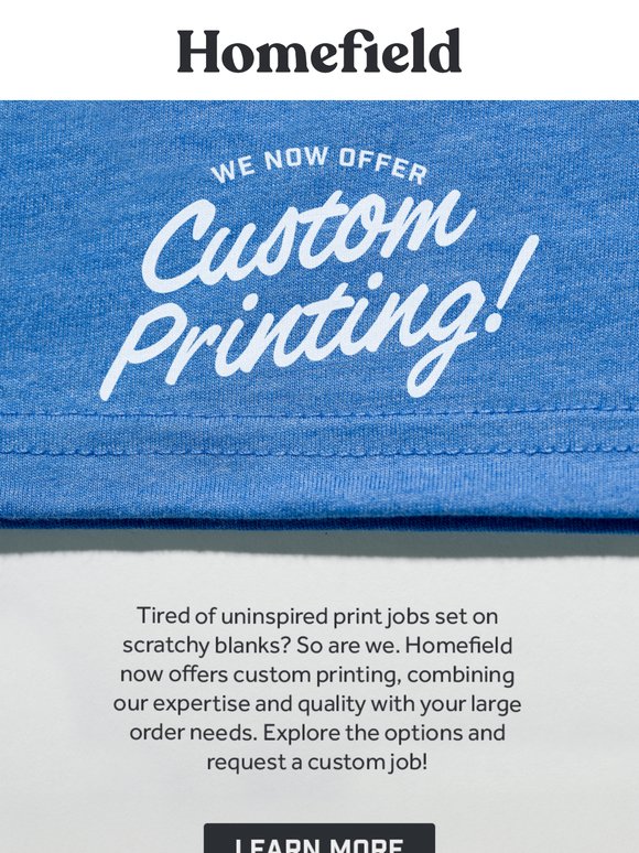 Now Offering Custom Printing!