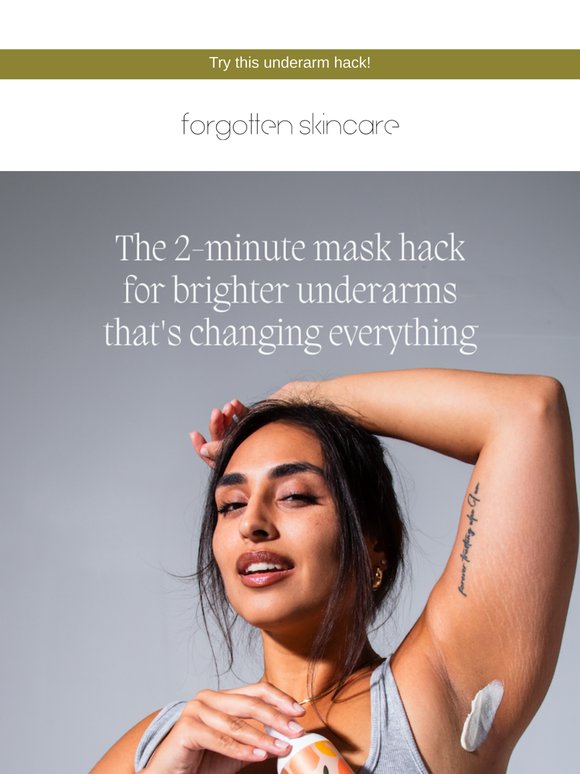 Have you tried this underarm hack?