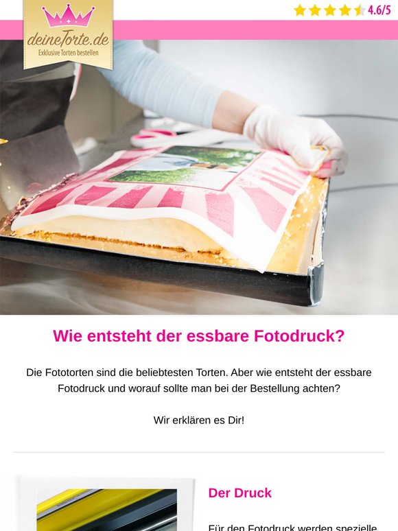 Torte mit essbarem Foto? 🍰