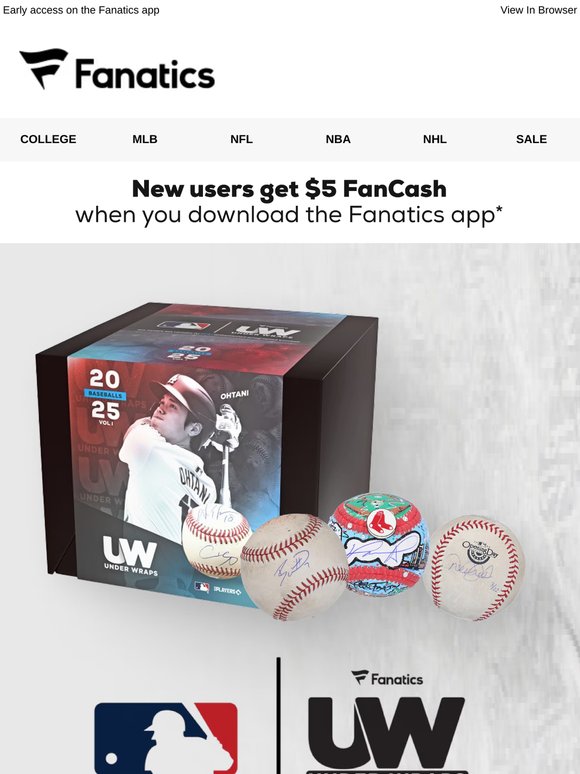 2025 Under Wraps MLB Baseballs - Vol. I.