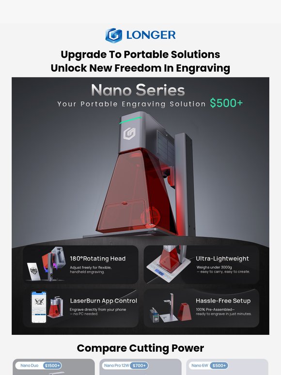 Upgrade to Portability — Engrave Anything, Anytime, Anywhere