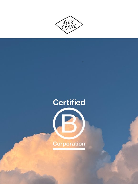 WE’RE A B-CORP