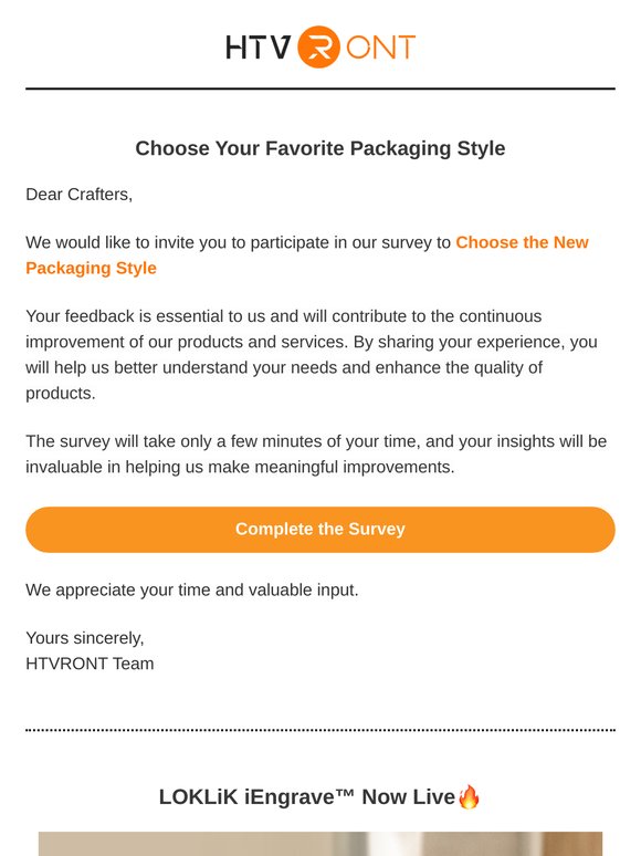 💌We Value Your Input on New Packaging Style!