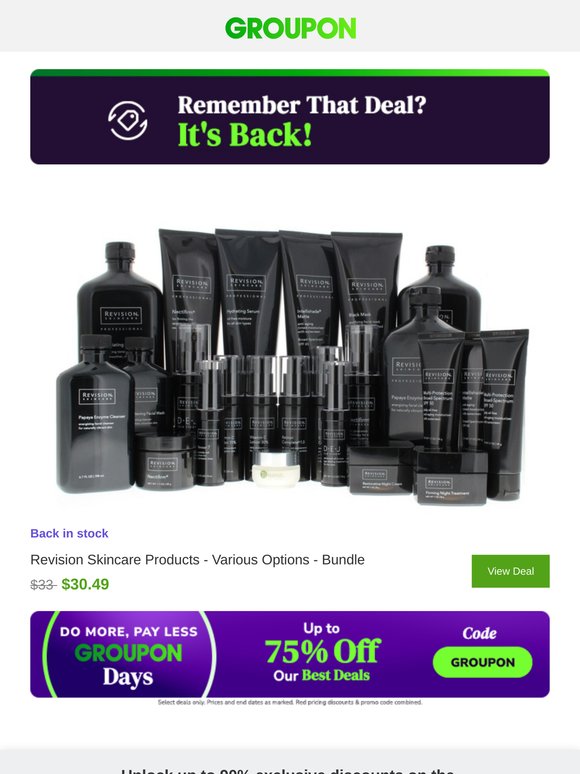 The deal you viewed is back again!