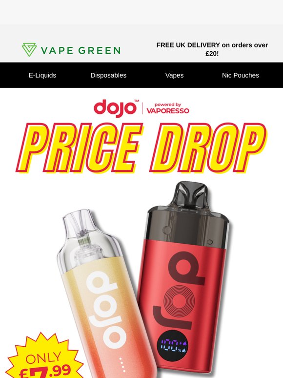 PRICE DROP 🚨 Dojo Vapes Now Only £7.99!