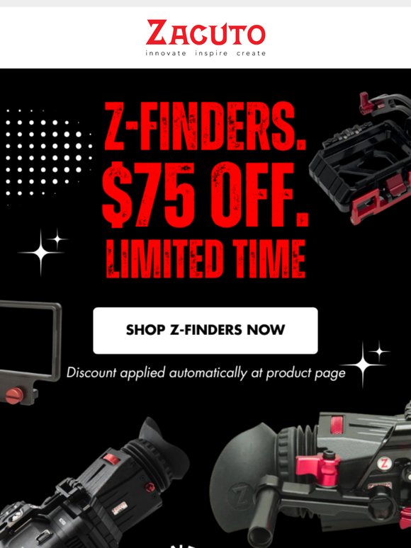 🔥 $75 OFF Z-Finders – While Supplies Last