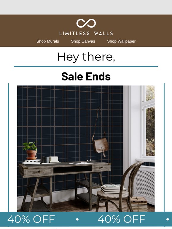 ENDS TONIGHT: 40% Off Everything – Last Call!