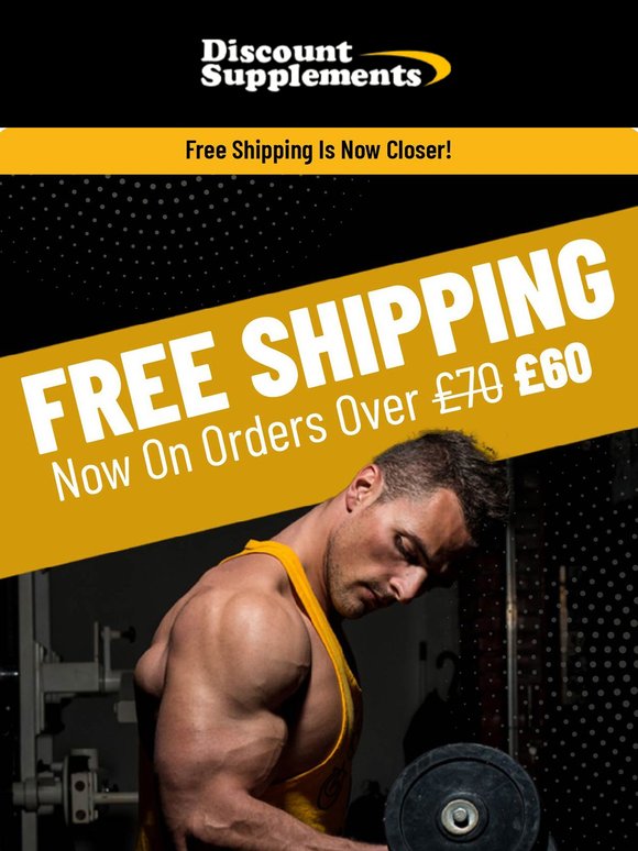 FREE Delivery Just Got Easier | Now at £60