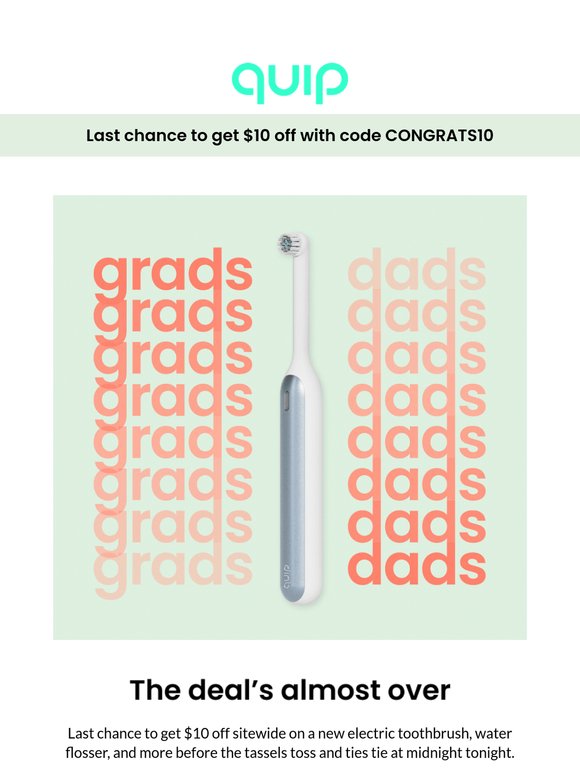🎓Hurry — $10 off sitewide ends tonight!