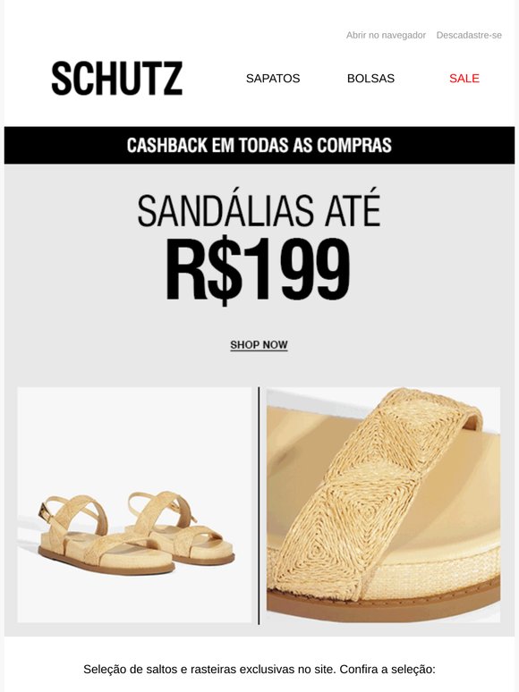 It's On: Sandálias até R$199🔥