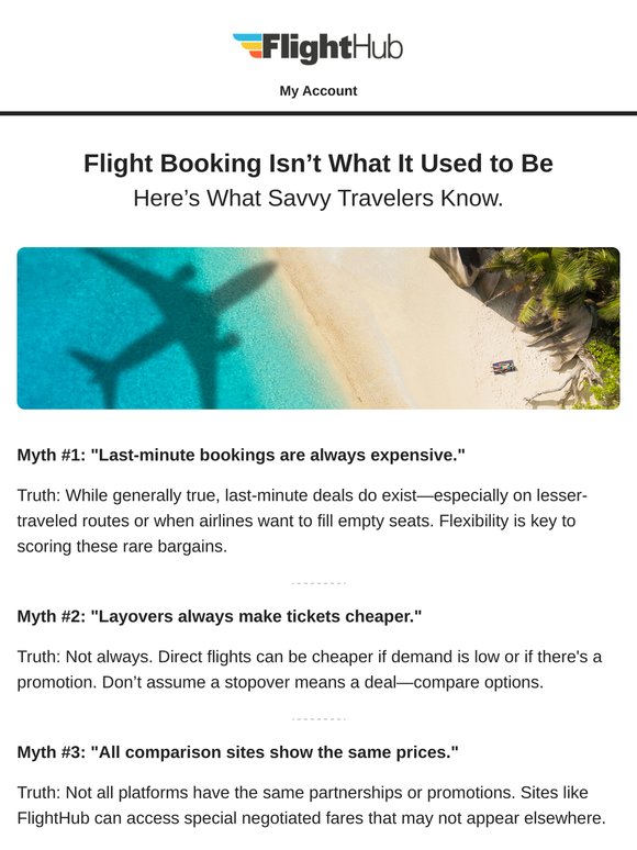 Still Believing These 5 Flight Booking Myths?