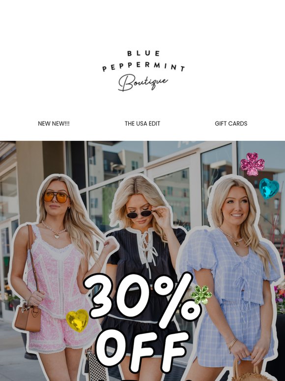 30% OFF SETS STARTS NOW!