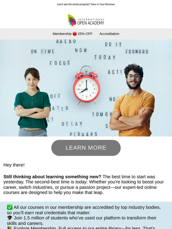 Stop Procrastinating with IOA—Start Something New Today 🚀