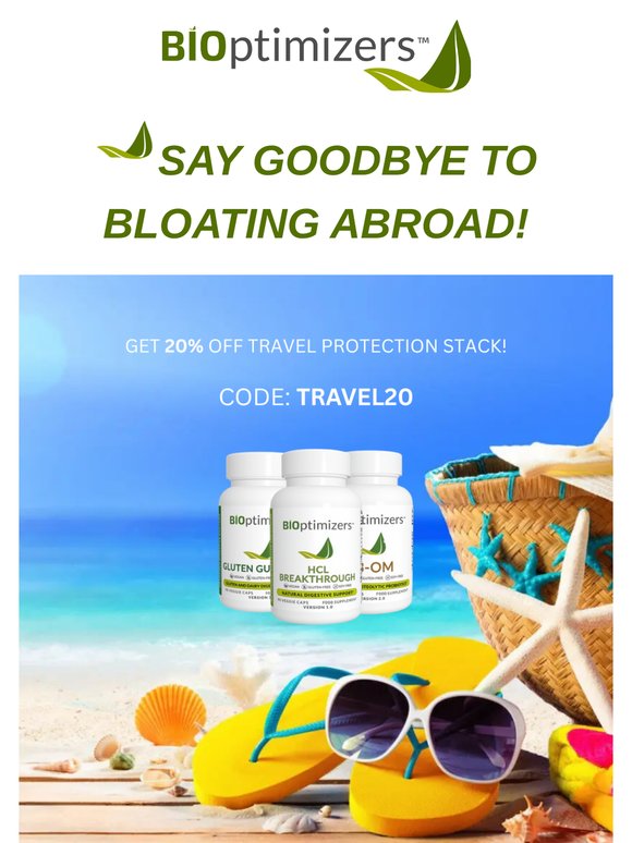 It's Travelling Season... Get 20% OFF Our Travel Protection Stack!🛫🧠