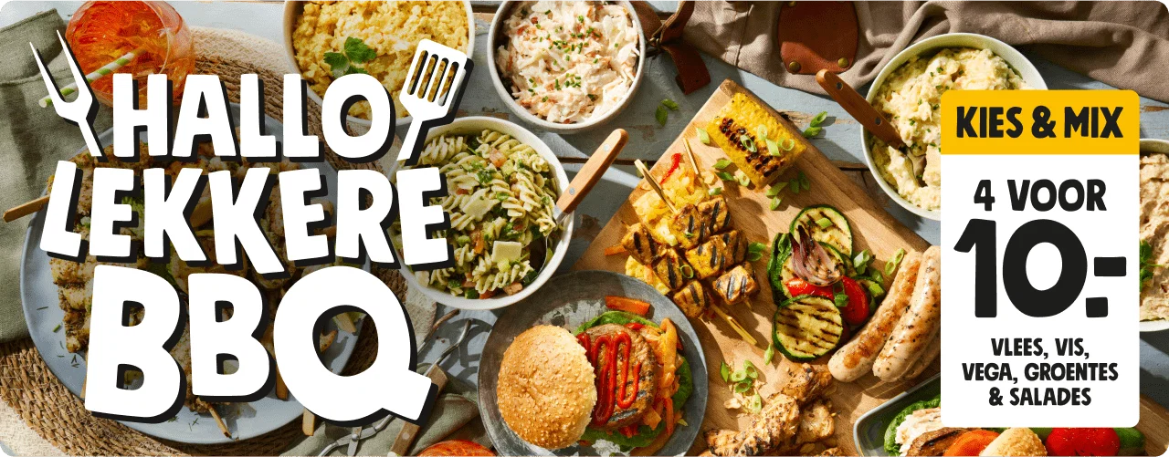 Hallo lekkere BBQ - kies & mix 4 voor €10,-