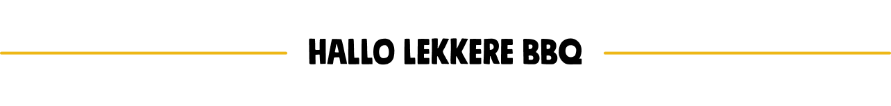 Hallo lekkere BBQ - divider