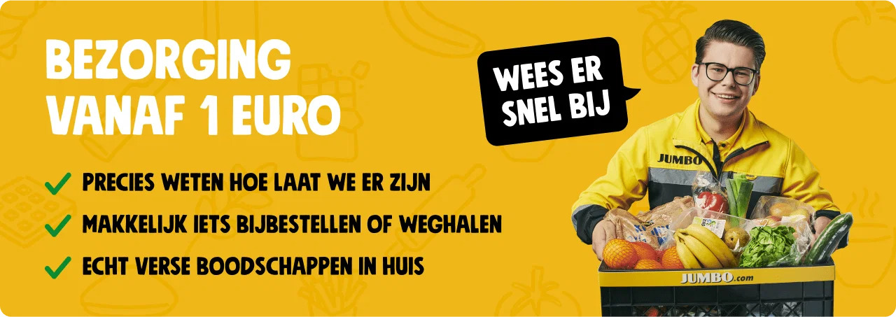 Bezorging vanaf 1 euro