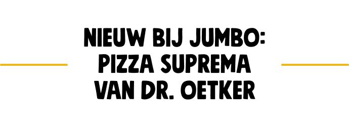 Nieuw bij Jumbo: pizza Suprema van Dr. Oetker - divider 