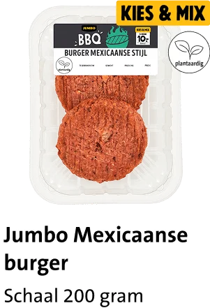 Mexicaanse burger kies & mix 4 voor €10