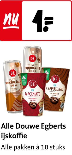 Douwe Egberts ijskoffie €1,-