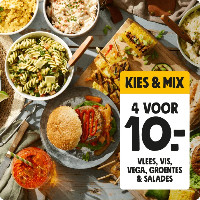 Hallo lekkere BBQ - kies & mix 4 voor €10,-