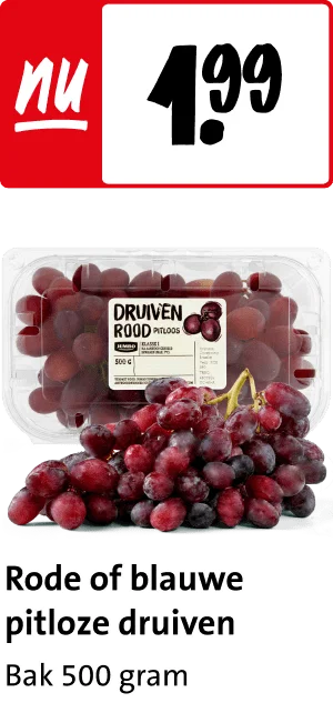 Rode of blauwe pitloze duiven €1,99